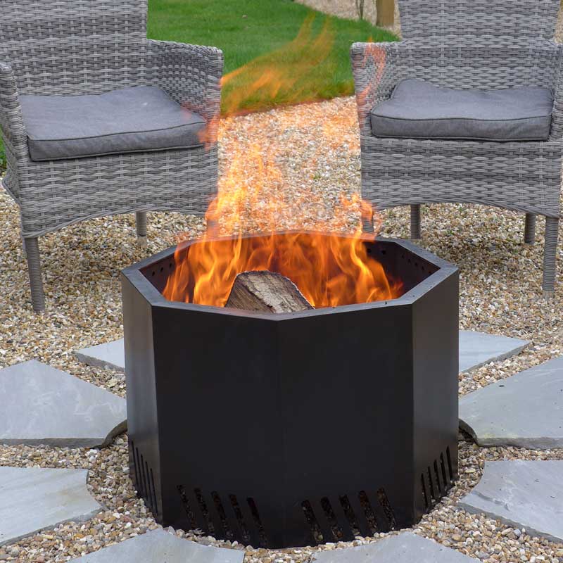 Smokeless Octagonal Fire Pit, How Do You Make A Fire Pit Smokeless