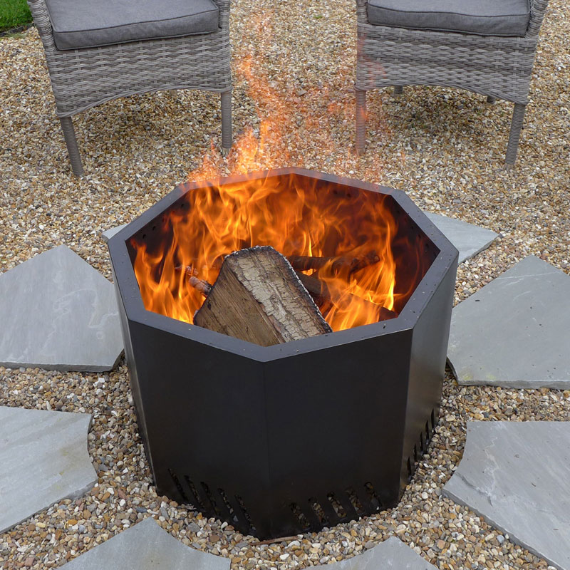 Smokeless Octagonal Fire Pit, Convection Fire Pit