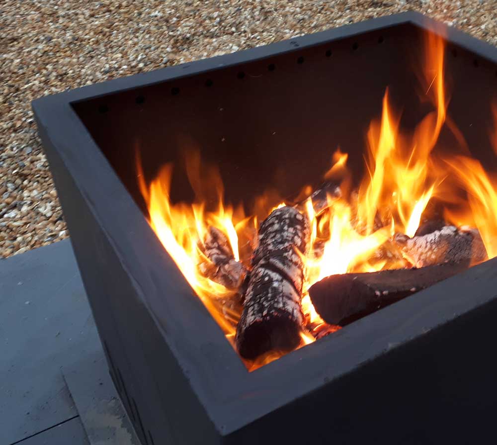 Large Square Smokeless Fire Pit